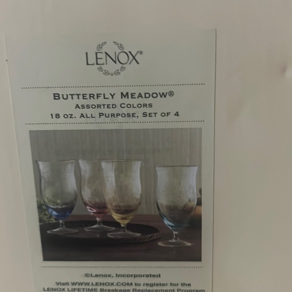 Lenox water goblets brand new - Picture 1 of 3